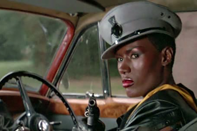 Grace Jones in the movie A View To A Kill