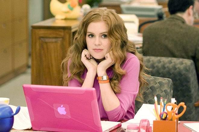 Isla Fisher in the movie Confessions of a Shopaholic
