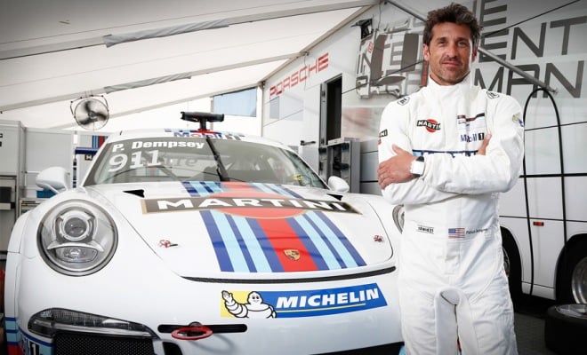Patrick Dempsey mastered a profession of a sports racing car driver