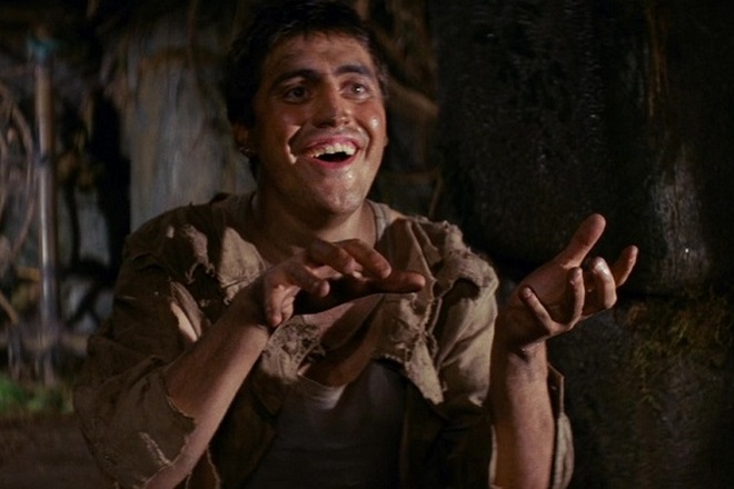 Alfred Molina in the movie Raiders of the Lost Ark