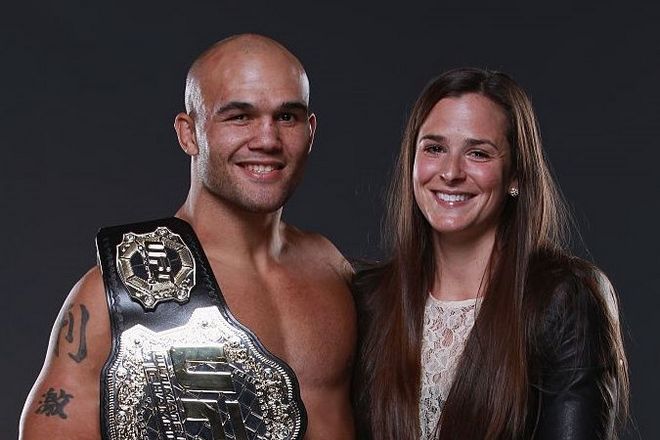 Robbie Lawler with his wife Marcia