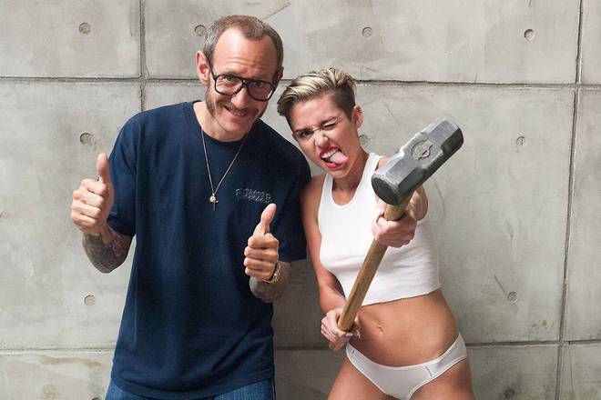 Terry Richardson and Miley Cyrus