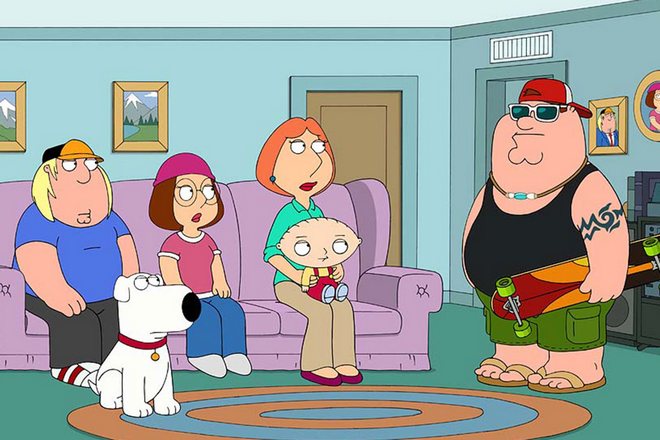 The animated series Family Guy