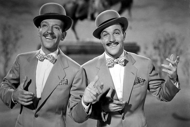 Fred Astaire and Gene Kelly in the movie Ziegfeld Follies