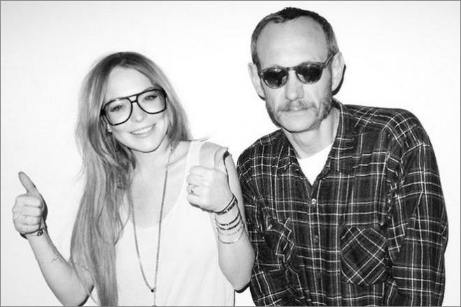 Terry Richardson and Lindsay Lohan