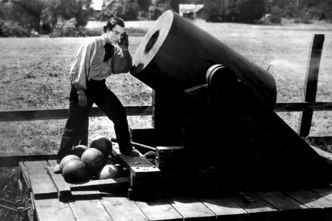 Buster Keaton in the film The General
