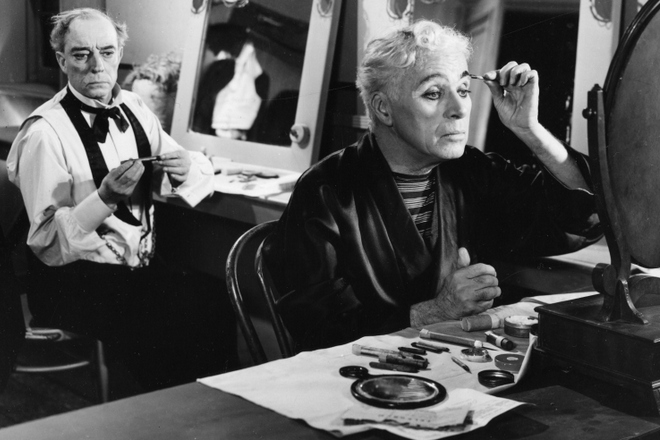 Buster Keaton and Charlie Chaplin in the movie Limelight