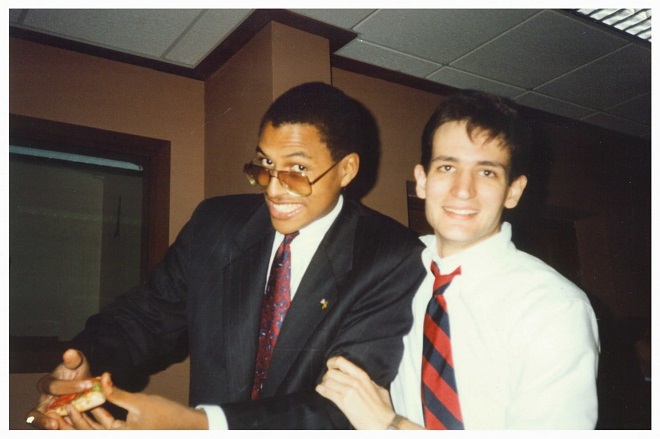 David Panton, left, with Ted Cruz while they were students at Princeton University
