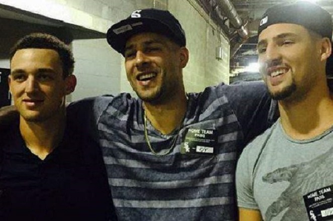 Klay with his brothers Mychel and Trayce