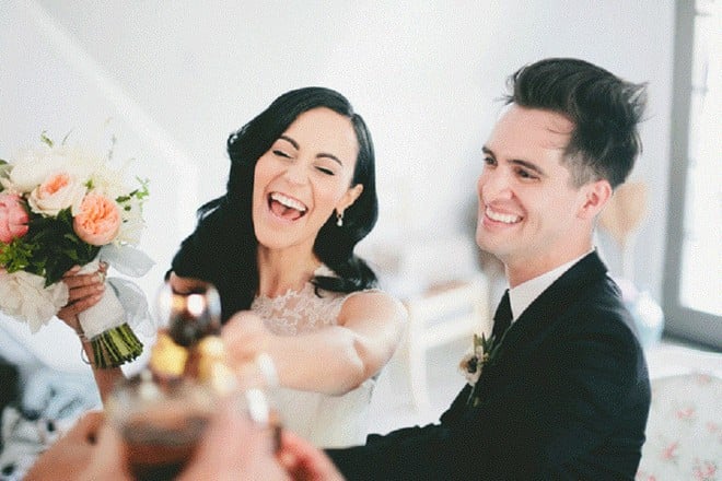 Brendon Urie and his wife, Sarah Orzechowski