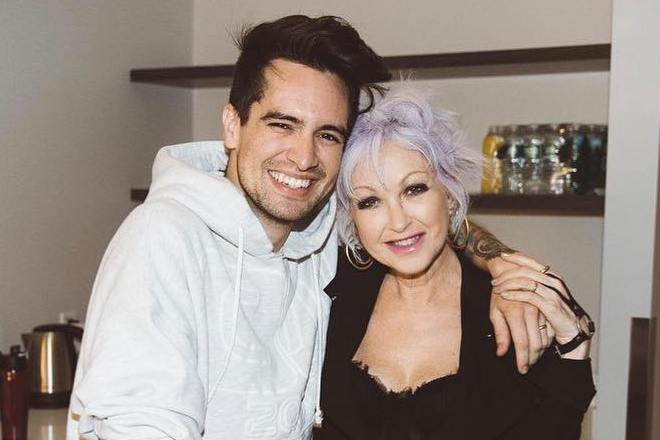 Brendon Urie and Cyndi Lauper in 2019