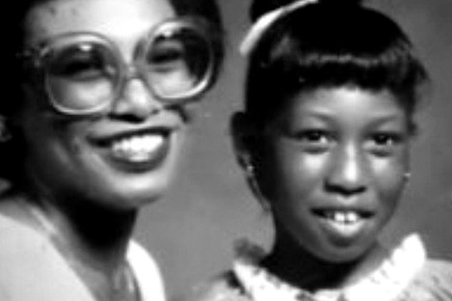 Little Missy Elliott with her mother