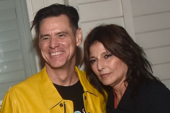 Jim Carrey and Catherine Keener in 2019