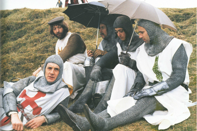 Terry Gilliam in the cast of the comedian-troupe Monty Python