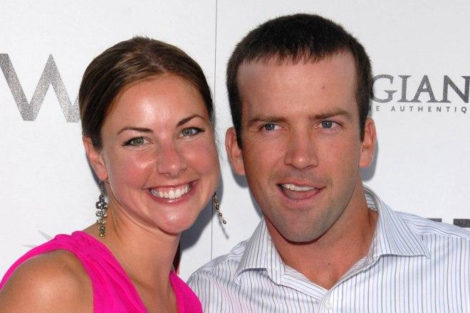 Lucas Black with wife