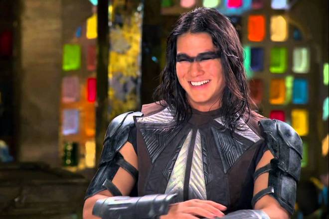Booboo Stewart in the role of James Proudstar / The shot from the film X-Men: Days of Future Past