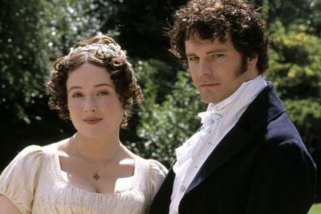 Colin Firth and Jennifer Ehle in Pride and Prejudice