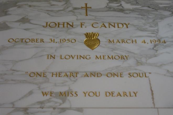 The grave of John Candy