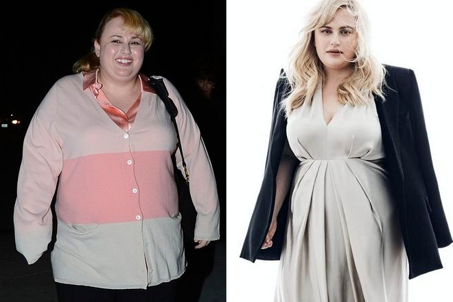 Rebel Wilson before and after weight loss