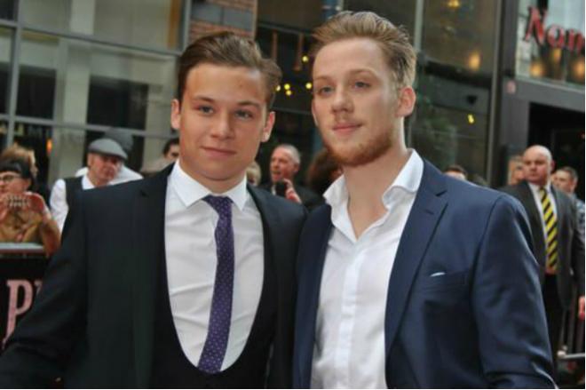 Joe Cole with his brother Finn Cole