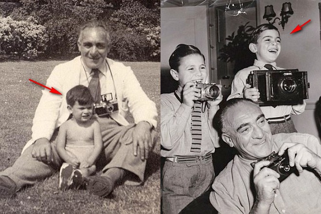 David Suchet as a child with his brother and grandfather
