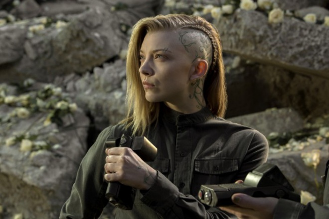 Natalie Dormer in the movie The Hunger Games: Mockingjay