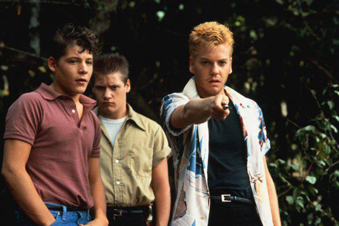 Kiefer Sutherland in the movie Stand By Me