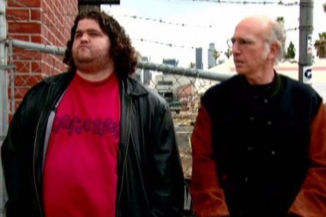 Jorge Garcia and Larry David in the TV series Curb Your Enthusiasm
