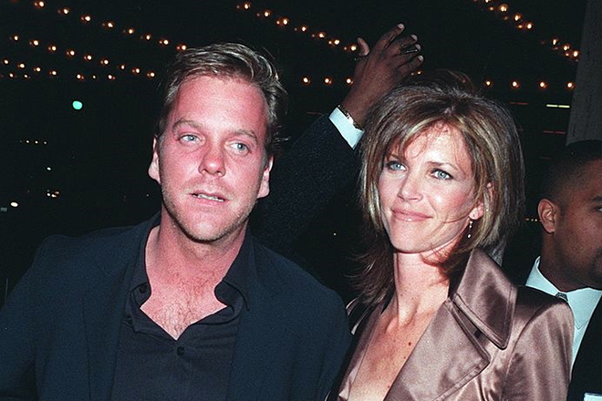 Kiefer Sutherland and his wife, Kelly Winn