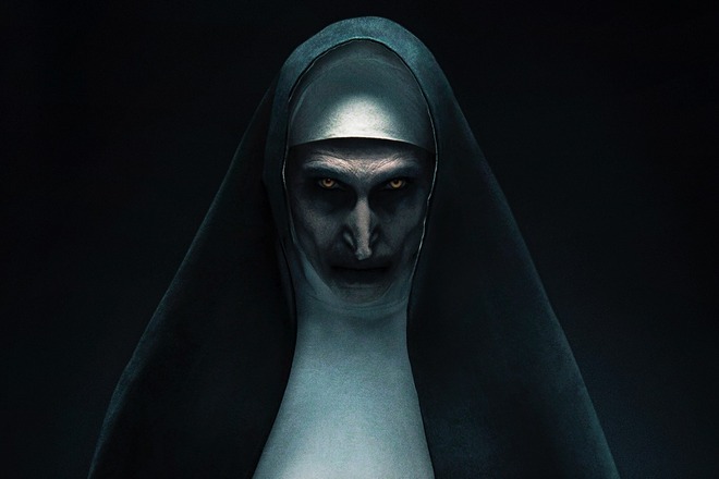 Bonnie Aarons in the film The Nun