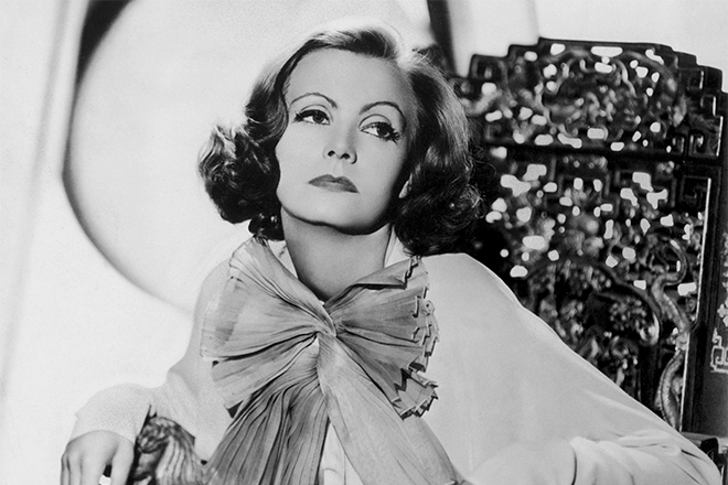 The actress Greta Garbo
