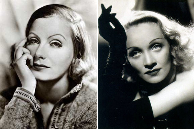 Greta Garbo and Marlene Dietrich