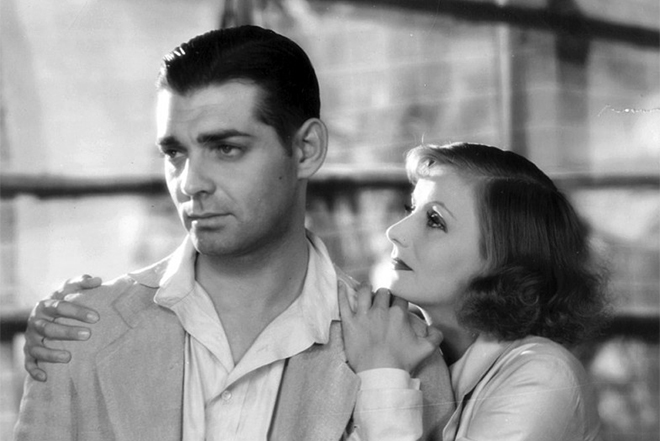 Greta Garbo and Clark Gable
