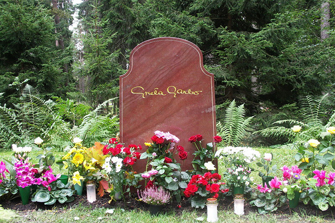 The grave of Greta Garbo