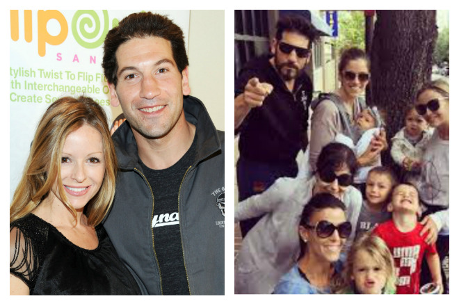 Jon Bernthal with his wife, children and relatives