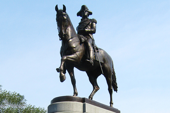 George Washington on a horse