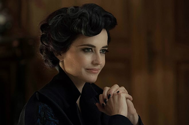 Eva Green in the movie Miss Peregrine's Home for Peculiar Children