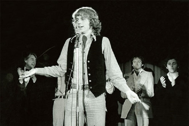 Young Dana Carvey on the stage