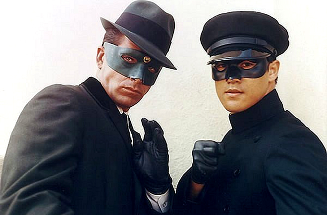 Bruce Lee (right) in the series The Green Hornet