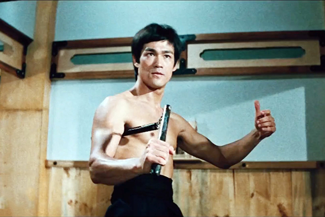 Bruce Lee in the movie Fist of Fury