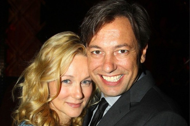 Laura Linney and her husband