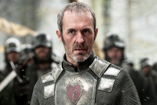 Stephen in the movie Game of Thrones as King Stannis Baratheon