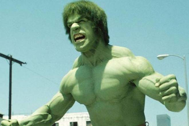 Lou Ferrigno in the series The Incredible Hulk