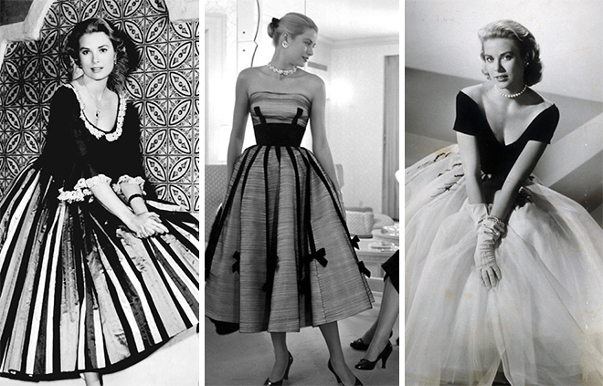 The outfits of Grace Kelly