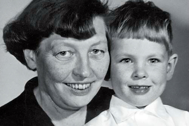 Little Lars von Trier and his mother
