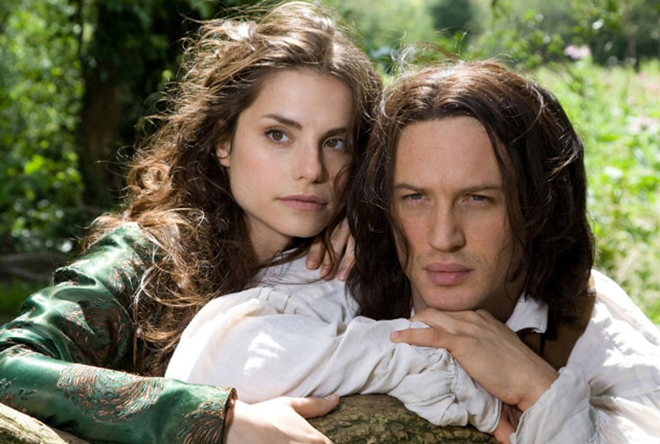 Charlotte Riley and Tom Hardy in the movie Wuthering Heights