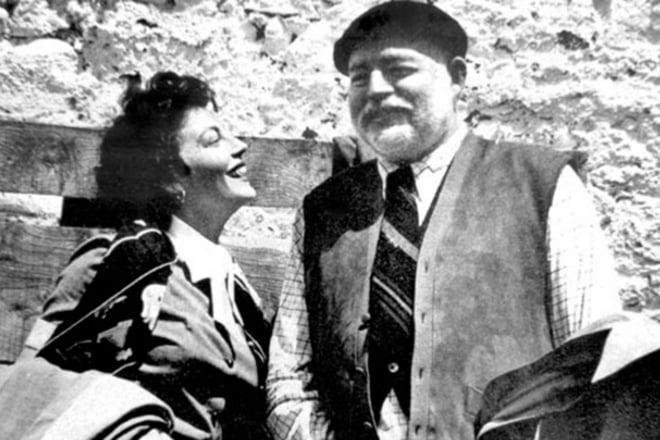 Ava Gardner and Ernest Hemingway