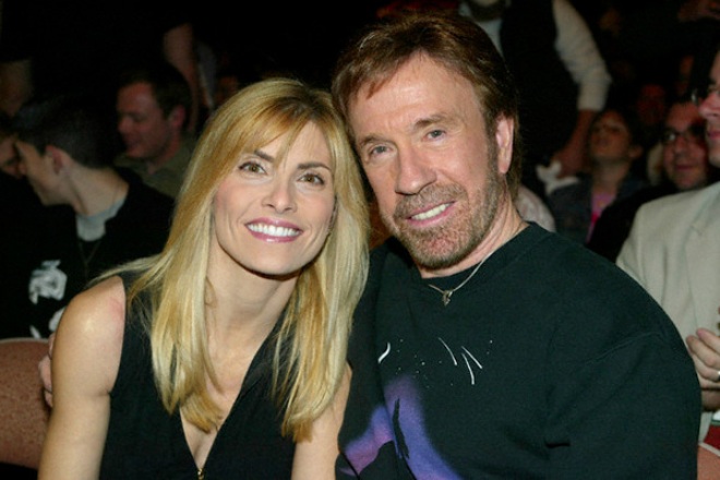 Chuck Norris and his wife, Gena