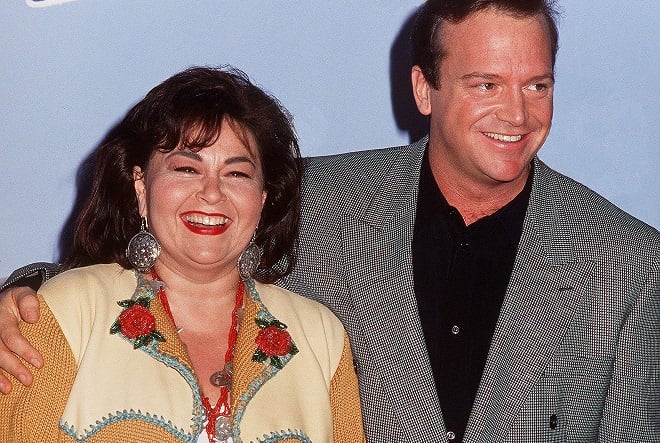 Roseanne Barr and Tom Arnold in 1990