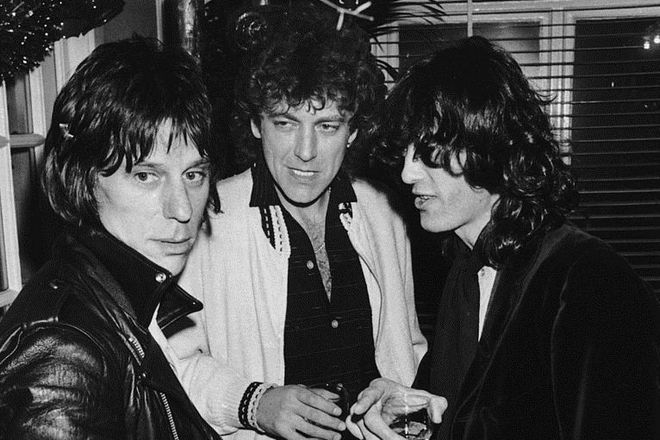 Jeff Beck, Robert Plant, and Jimmy Page